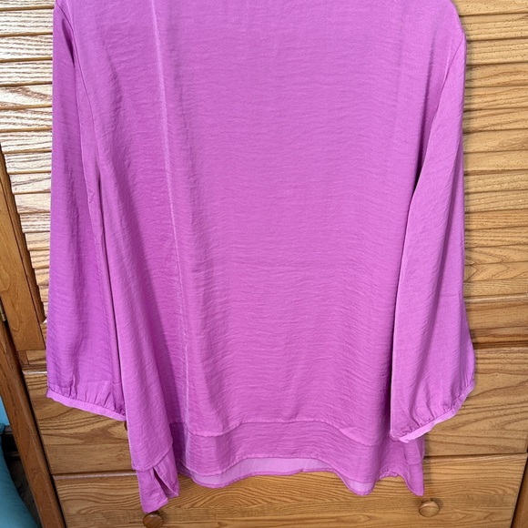 NWT 🌸 Chico's Vibrant Pink Blouse Size 3 (XL) - Picture 5 of 8